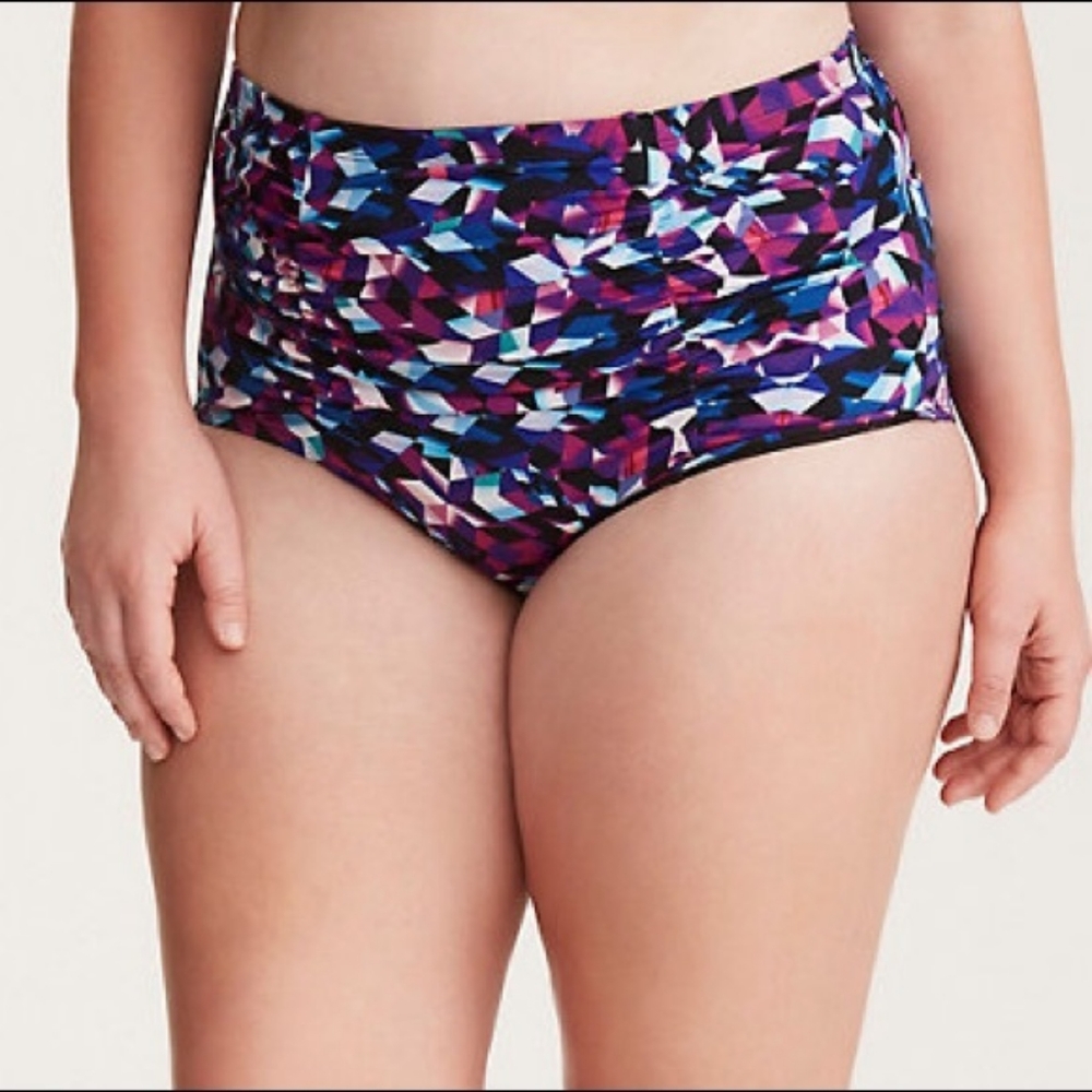 Torrid High Waist Ruched Swim Bottom